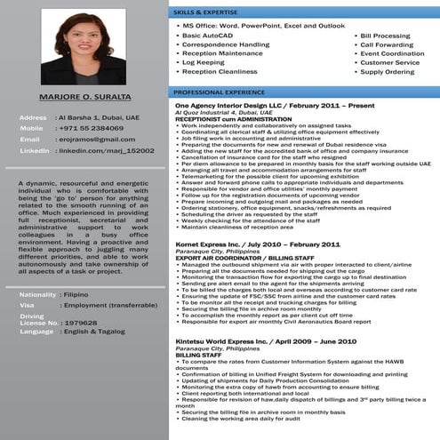 Receptionist cum Admin