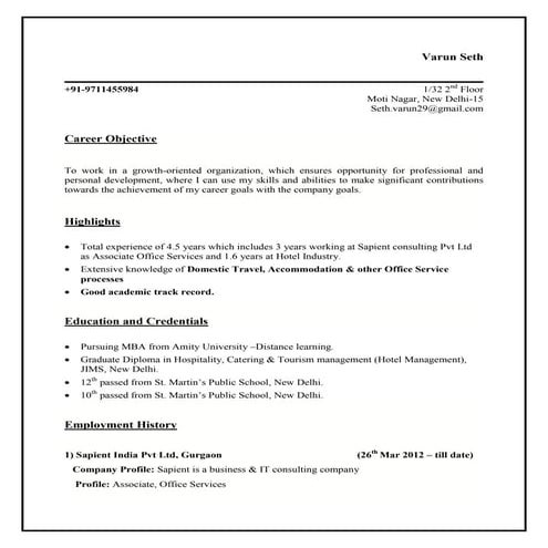 Samreen resume 2016 | DOCX
