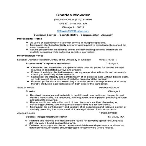Robert Donahue Resume | DOCX
