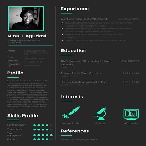 Resume (infographic)