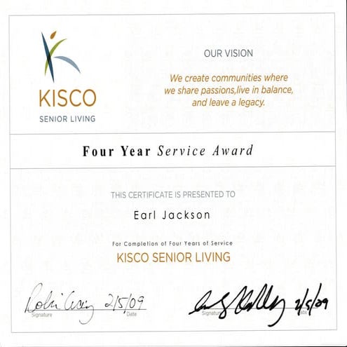 Four Year Cert Kisco