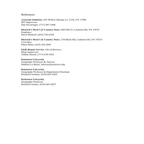 R Zinn Resume and References.2