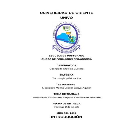 Utilización de wikis como proyecto colaborativo en el aula