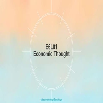 E6 l01 unit_v_ancient economic thought in india