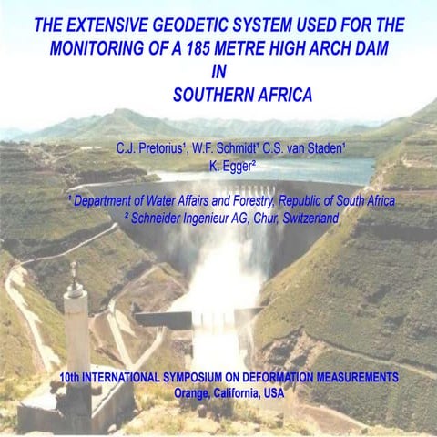 Katse dam monitoring