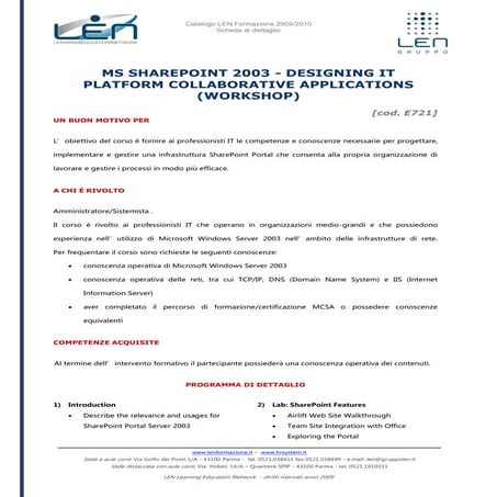 Ms Sharepoint 2003 designing it platform collaborative applications (workshop...