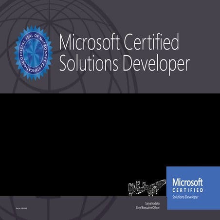MCSD | PDF