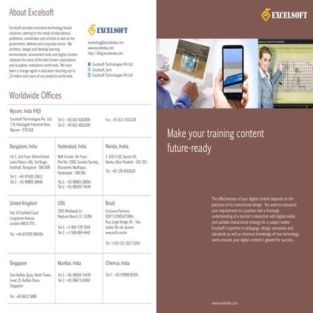 Custom Content Development Brochure