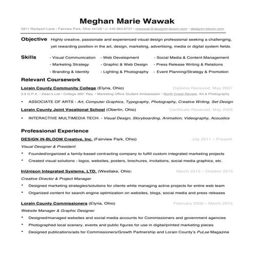 Meghan Wawak Resume