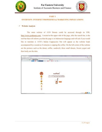 J.CO DONUTS & COFFEE FINAL PAPER
