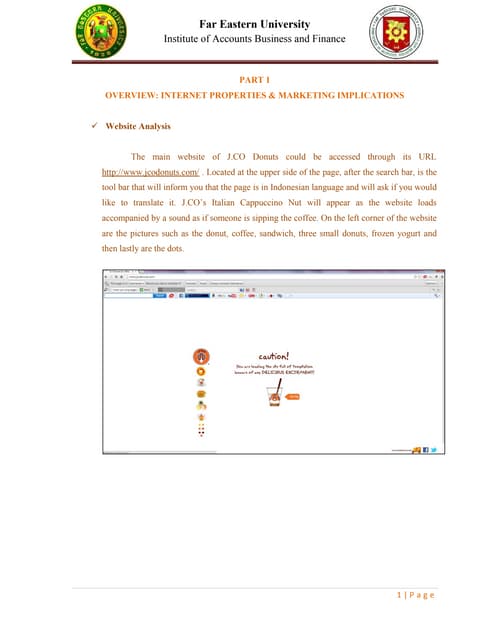 J.CO DONUTS & COFFEE FINAL PAPER