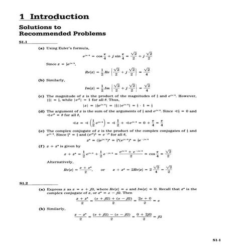 solutions to recommended problems