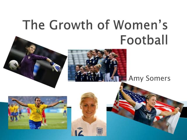 growth of womens football powerpoint