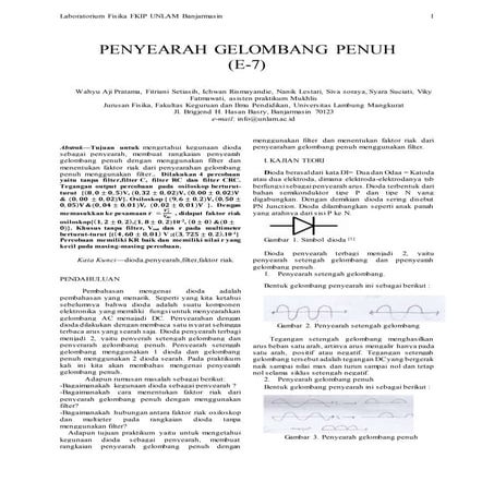 Penyearah Gelombang Penuh