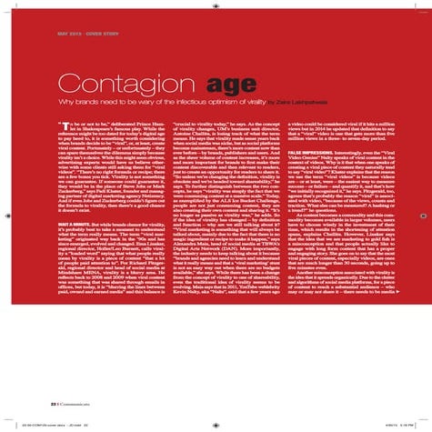 Why things go viral? - Cover Story on Communicate Middle East