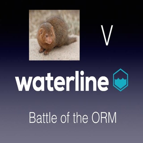 Big Data Day LA 2015 - Mongoose v/s Waterline: Battle of the ORM by Tim Fulme...