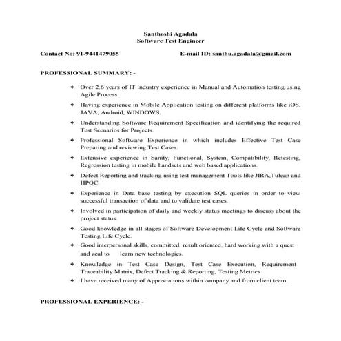 SanthoshiAgadala_Test Engineer_2.6 years of Experience