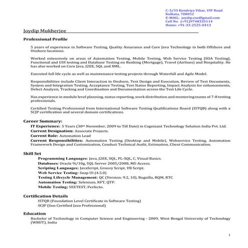 Resume_Joydip Mukherjee