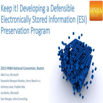 HNBA Boston - eDiscovery