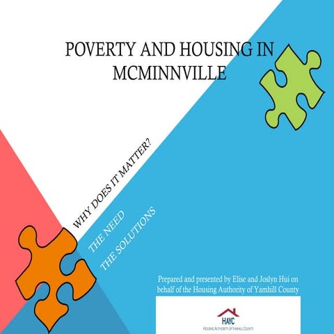Poverty and Housing in McMinnville