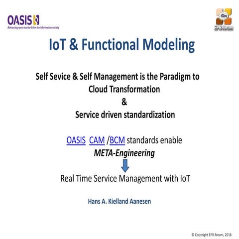 IoT and META-engineering with Service Templates