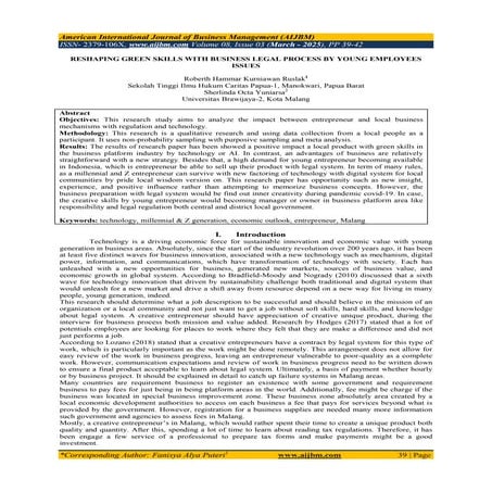 American International Journal of Business Management (AIJBM).