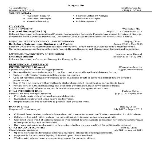Jason zhang msa at smu cox-resume | DOCX