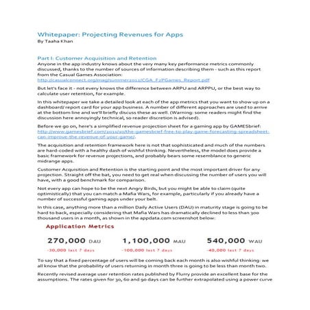 Whitepaper - App Metrics
