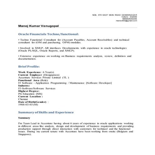 Manoj(Resume)