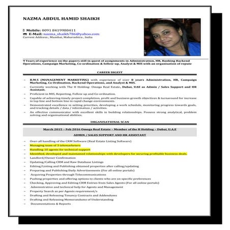 Resume Naaz Updated