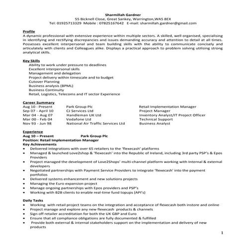 Sharmillah CV Feb 2016