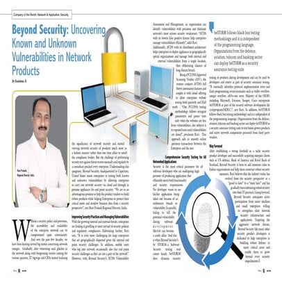 Beyond Security Article_Cyber Security_April_2015