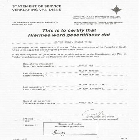 P&T Training Certificate | PDF