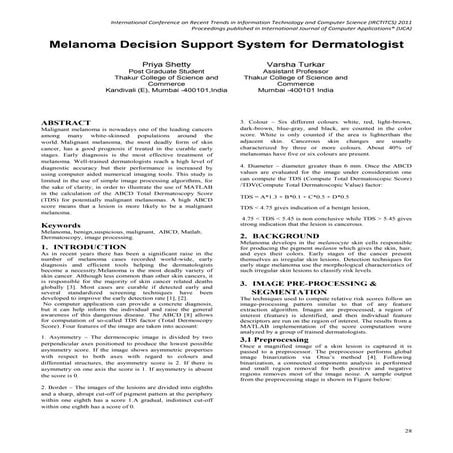 Skin Cancer Recognition Using SVM Image Processing Technique | PDF