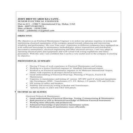 JOHN- Senior Electrical engineer