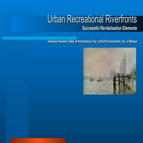 Urban Riverfronts