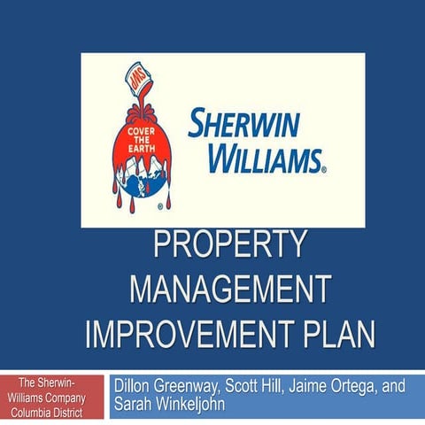 Property Management improvement plan