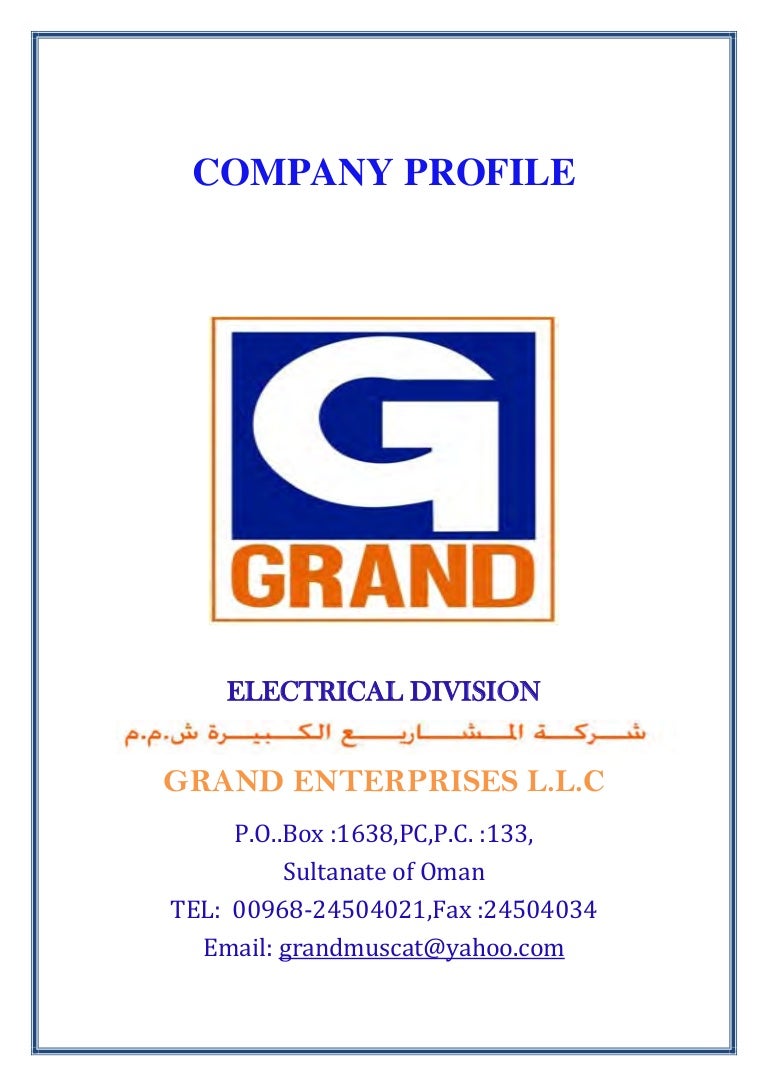 Company profile Electrical 12