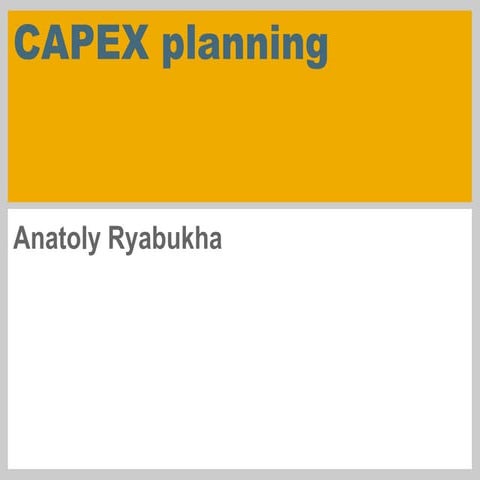 CAPEX planning | PDF
