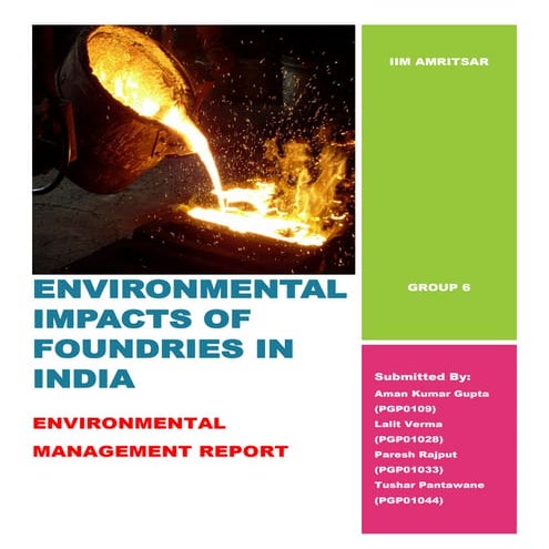 Environmental effect of foundries