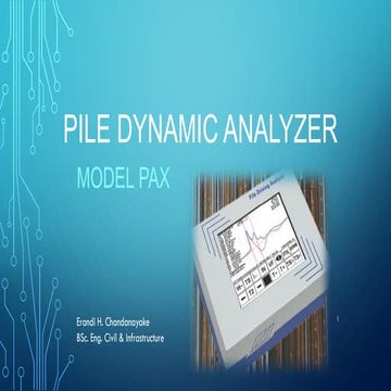 Pile Dynamic analyzer | PDF