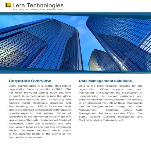 Corporate Profile Flyer