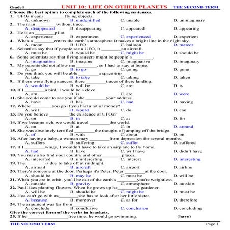 E9 bai tap theo unit -unit 10 life on other planets