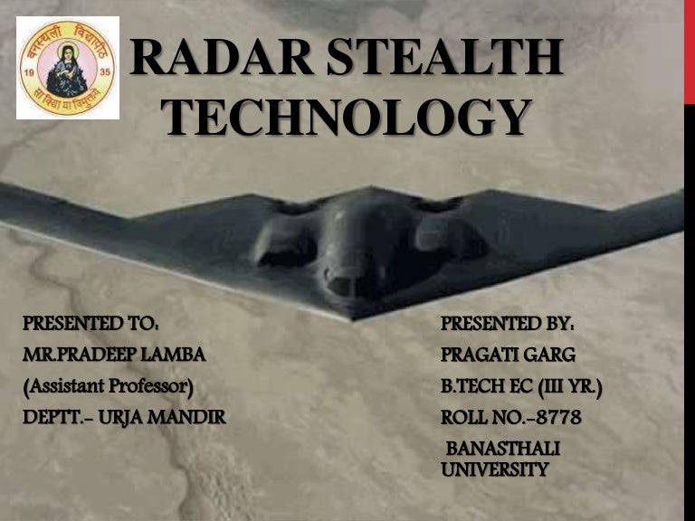 Radar Stealth Technology