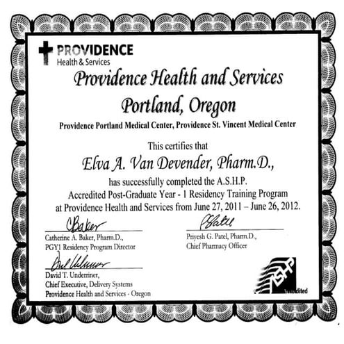 residency certificate