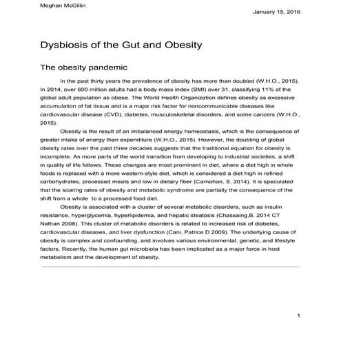 Gut microbiota and Endotoxemia | PDF