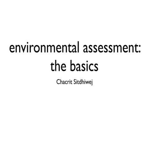 environmental assessment (EA)