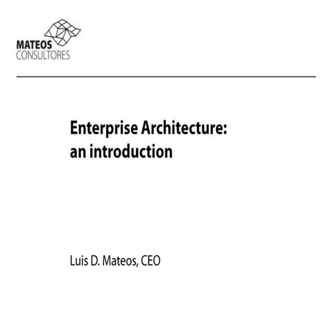 Enterprise Architecture | PPTX