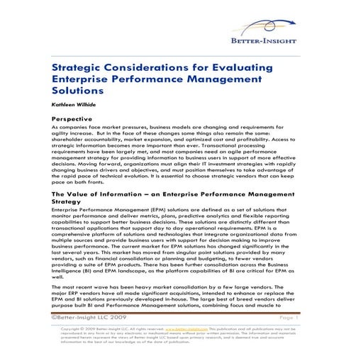 IBM wilhide better insight