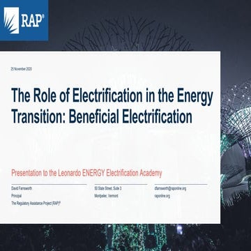 Electrification in the energy transition: towards net-zero emissions by 2050